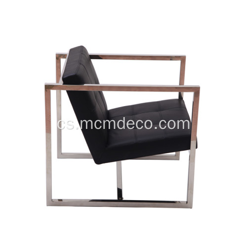 Úhlová křesla z nerezové oceli Lounge Chair
